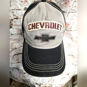 Chevy Truck Car Black Gray Strapback Trucker Hat Cap Street Garage Wear Man Cave